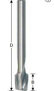 Frezy dwuostrzowe walcowo - czołowe HSS-E