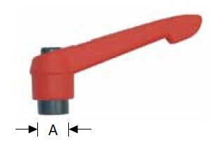 Dźwignie zaciskowe z gwintem wewnętrznym